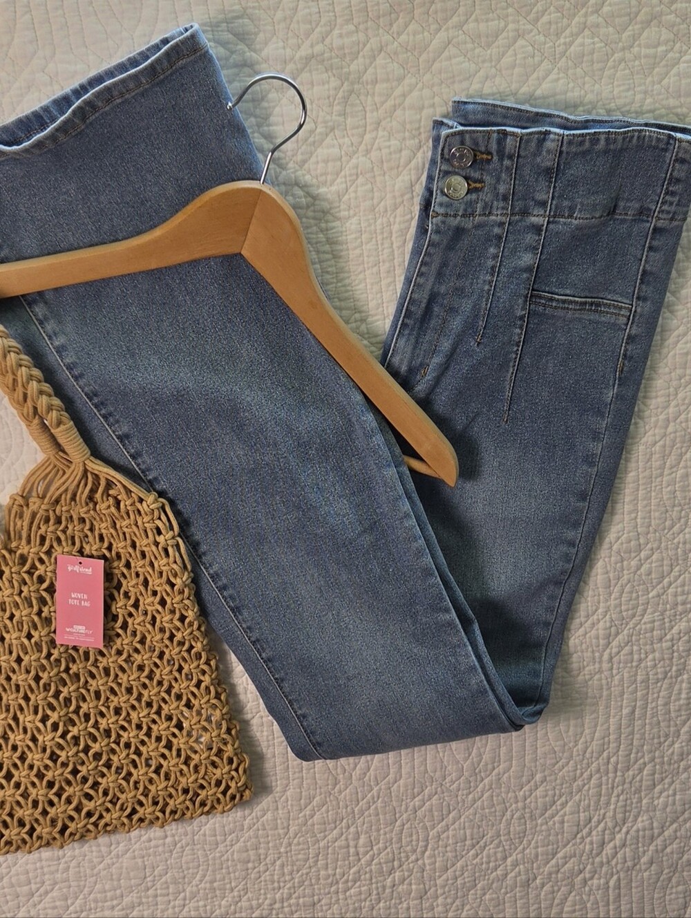 Boho High Waist Wide Leg Jeans!